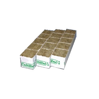 15 cubes de laine de roche 4x4cm pour semis/boutures 